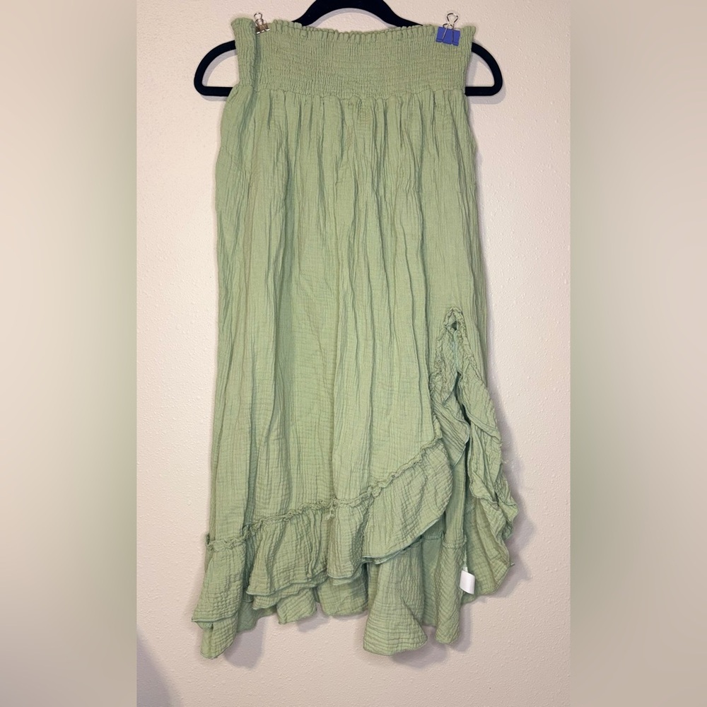 ARULA Distressed Green Women's Skirt